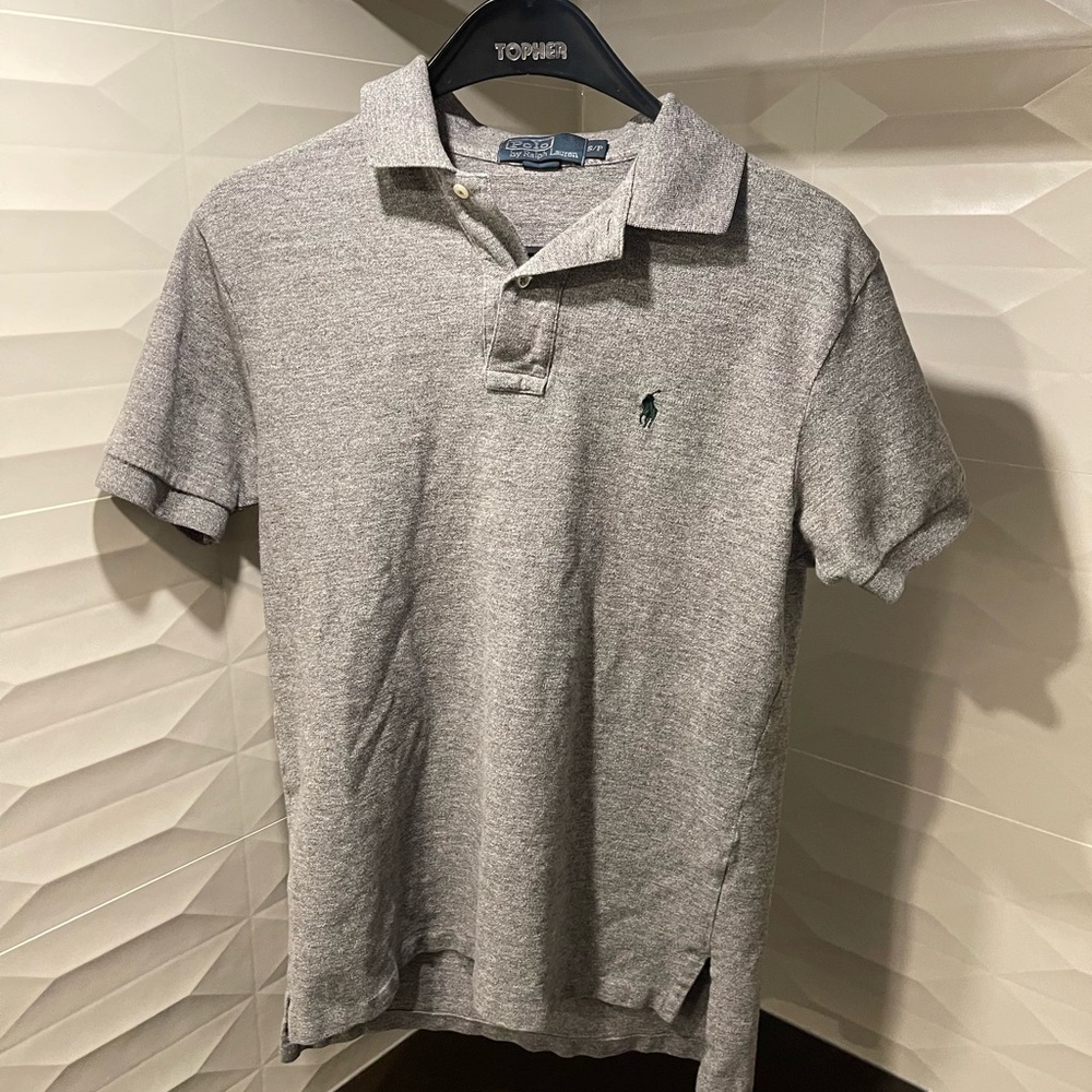 Heathered grey polo Ralph Lauren